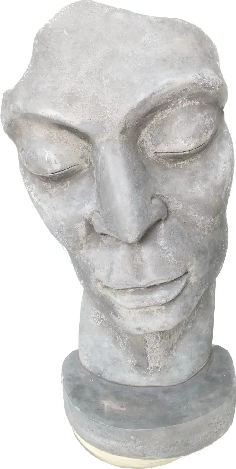 Product image 8 of the product “Aras - Face looking to the right, 90 cm H | cast stone ”
